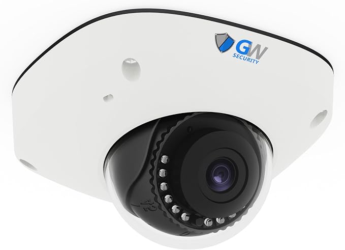 GW Security 6K 12MP TAA & NDAA Compliant Smart AI PoE IP Microhone Dome Security Camera (GW1263301M)