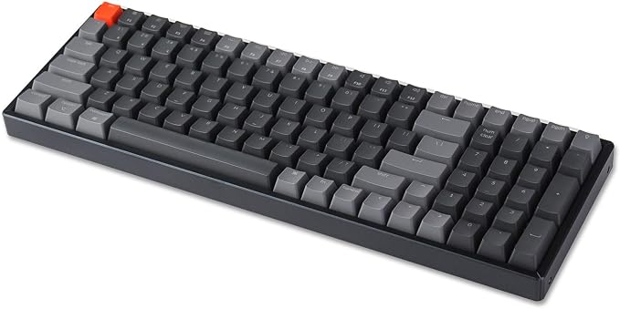 Keychron K4 Wireless Bluetooth/USB Wired Gaming Mechanical Keyboard, Compact 100 Keys RGB LED Backlit Gateron Brown Switch N-Key Rollover, Aluminum Frame for Mac Windows, Version 2