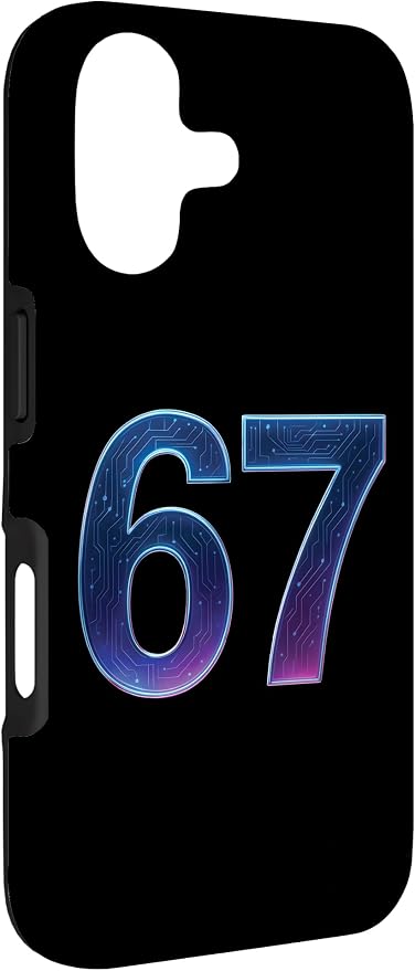 67 Meme Ai Quantum Number 67th Six Seven Tech Digital Future Case for iPhone 17