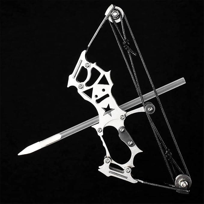 Archery Bow Set Left and Right Hand Compound Bow Hunting Bow Metal Material Catapult RH/LH for Practice Archery