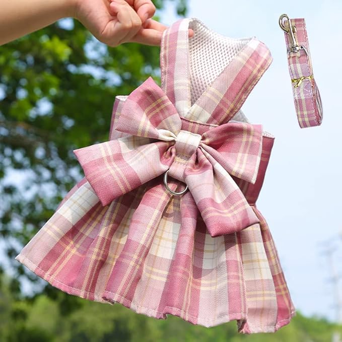 Dog Harness Leash Set Dogs Vest Lightweight Puppy Clothes with Pet Harness for Outdoor Walking Leashes
