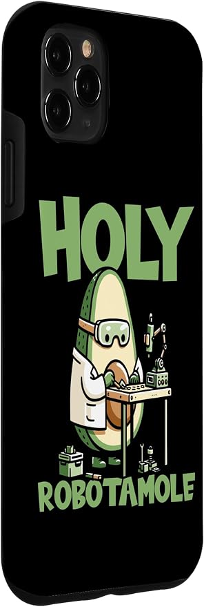 iPhone 11 Pro Max Robots Artificial - Ai Robotics Avocado Holy Robotamole Case
