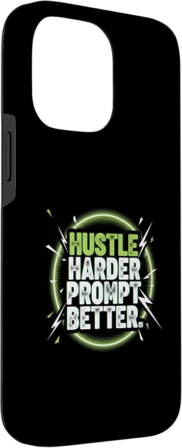 Hustle Harder Prompt Better AI Artificial Intelligence Case for iPhone 14 Pro Max