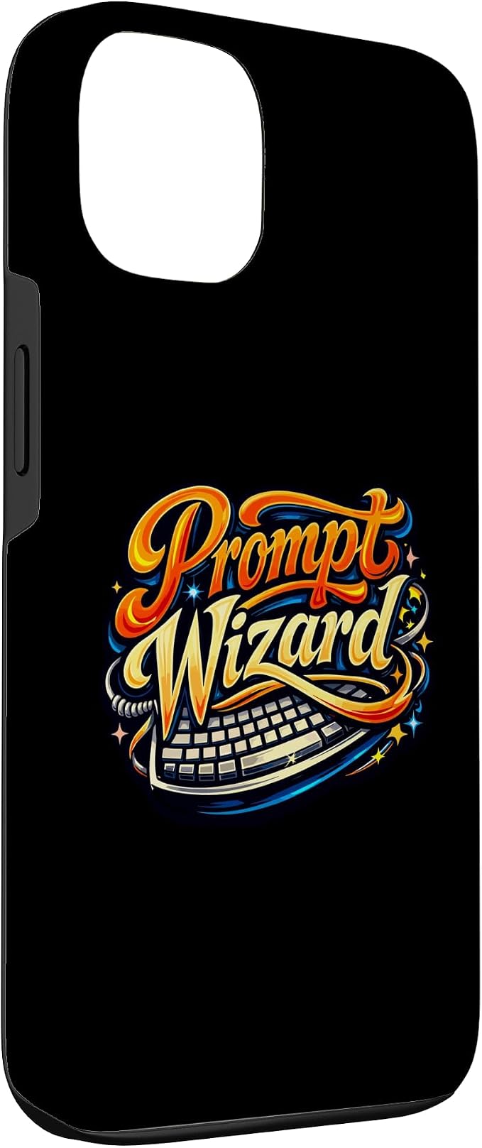 Prompt Wizard AI Retro Keyboard Case for iPhone 13