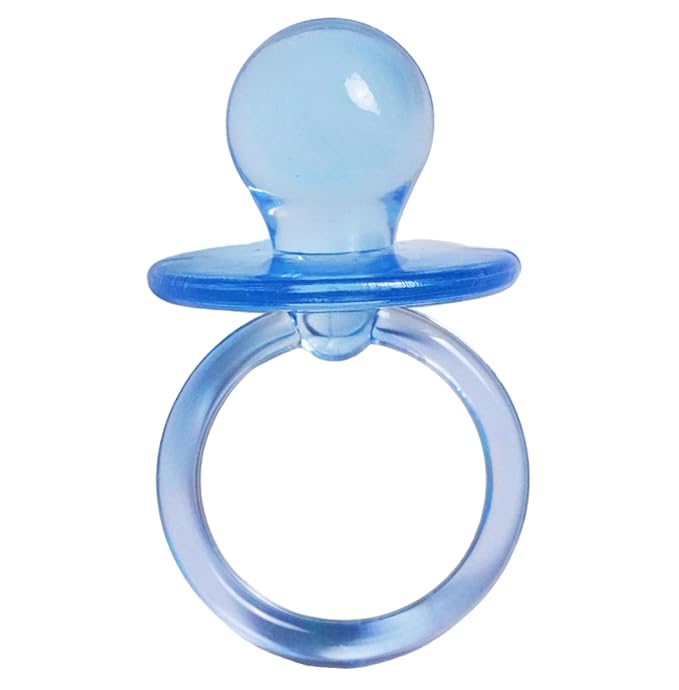 Baby Pacifier 2.5" Baby Shower Favors Decoration (Blue, 36 Count)