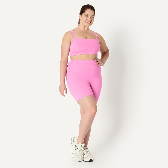 Amazon Essentials Women's Active FormFlex Buttery Soft High Waist Biker Shorts