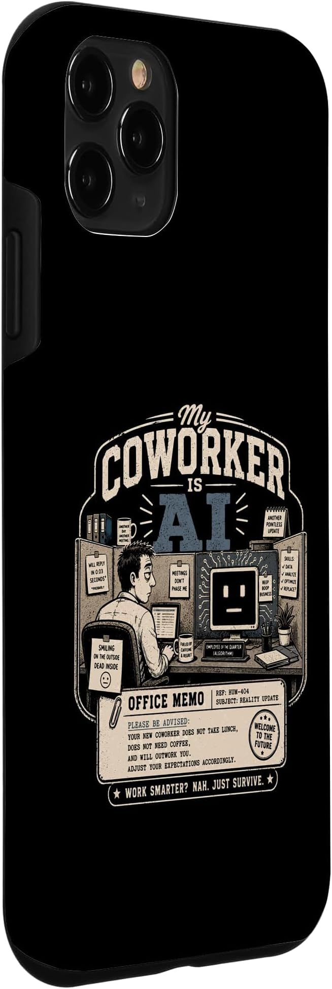 My Coworker is AI Office Humor Funny Workplace Replacement Case for iPhone 11 Pro