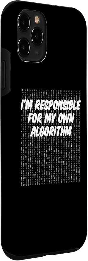iPhone 11 Pro Binary Code Computer Algorithm AI Artificial Intelligence Case