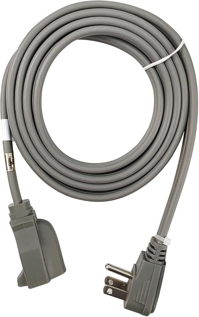 EP 9 Ft Heavy Duty Appliance Extension Cord - 14 Gauge 3 Prong Grounded Cable Wire, Ideal for Air Conditioners, Refrigerators, Microwaves, Washing Machines & More - Indoor Use, Gray