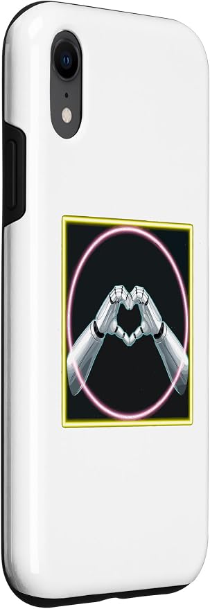 iPhone XR Hand Heart AI Robot | Hands Robot Shirt Case
