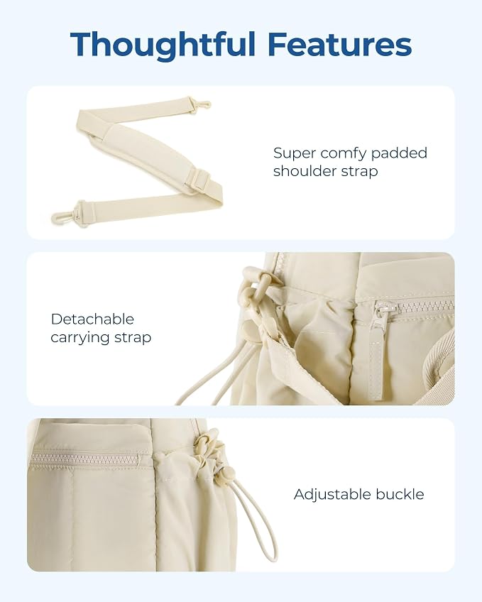 BAGSMART Duffle Bag for Travel, Gym Bag for Women, Weekender Carry on Bag | PVC Wet Pocket, Airline Approved Personal Carry-on Size, Fits Under-seat, One Bag for Gym, Travel, Hospital, Overnight