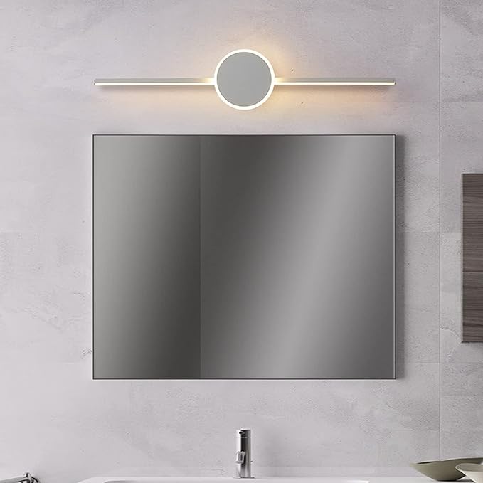 Wallps,Mertnk Bath Mirrorps Vanity Light Bathroom Mirror Lights Waterproof Led Mirror Front Light Stainless Steel and Acrylic Make-Upp Indoor Lightifixture Wall Light/Three Color Light/81Cm