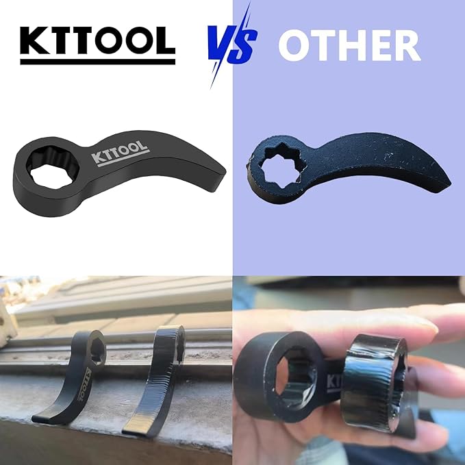 3 Pcs Pry Bar Wrench Adaptor Head, 2025 New Crowbar Adapter Head Tool, Half Shaft Removal Car Repairing Tools with Extension Bar for Tight Spaces, 1/2" D 4pt & 8pt Profile