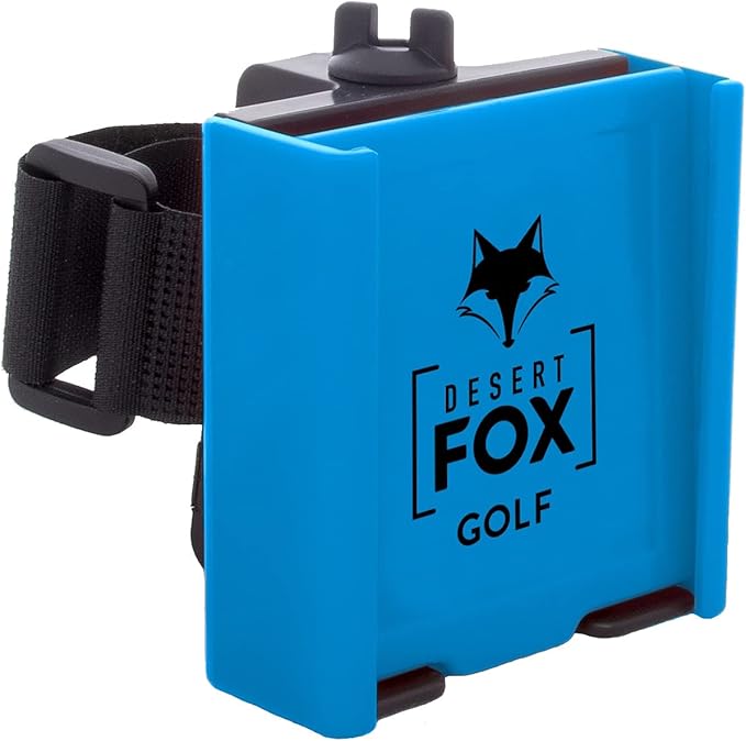 DESERT FOX GOLF Phone Caddy – Adjustable Golf Cart Phone Holder with Secure Strap for Hands-Free GPS & Golf Apps – Universal Fit
