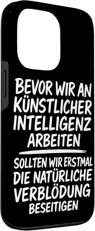 Fix Stupidity First ��� AI Can Wait Case for iPhone 13 Pro