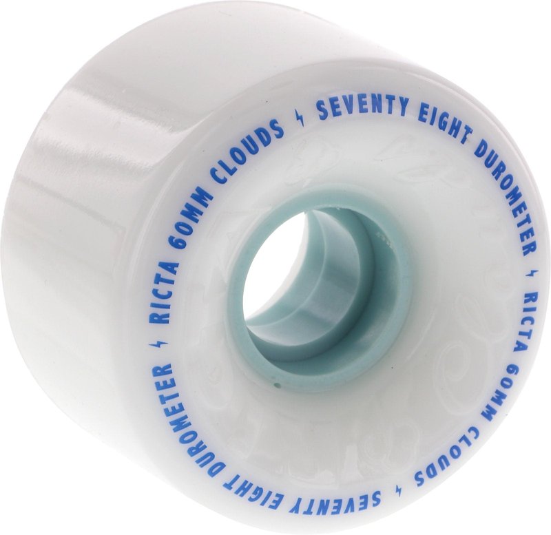 Ricta Clouds White/Blue 60mm 78a Skateboard Wheels (Set of 4)