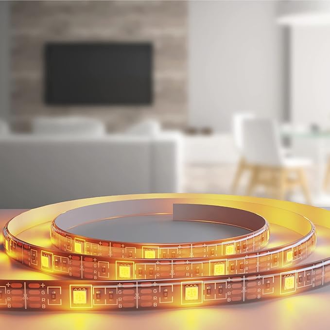 Monster LED Strip Short Wi-Fi Multi-Color LED Light Strip 6.5Ft, Smart App, Customizable Settings, Any Space, Voice-Control, Alexa, Google Assistant, Easy Installation
