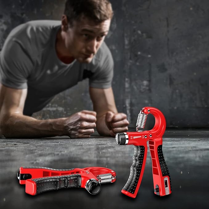 KDG Hand Grip Strengthener 2 Pack Adjustable Resistance 10-130 lbs Forearm Exerciser,Grip Strength Trainer for Muscle Building and Injury Recovery for Athletes