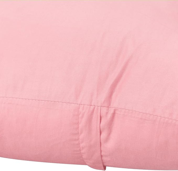 4-Pack 100% Cotton Comfortable Solid Decorative Throw Pillow Case,Thmyo Square Cushion Cover Pillowcase Sublimation Blank Pillow Covers DIY Throw Pillowcase for Sofa(20x20 inch/ 50x50cm,Pink 2)