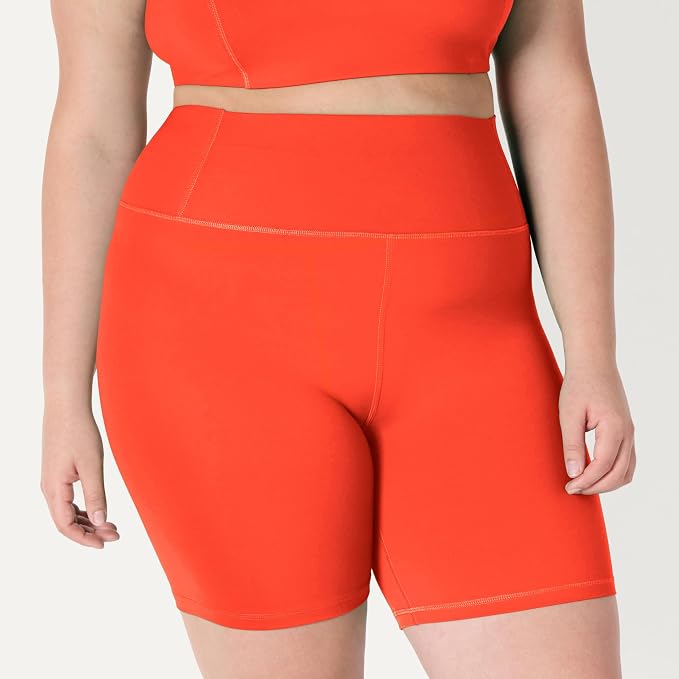 Amazon Essentials Women's Active FormFlex Buttery Soft High Waist Biker Shorts
