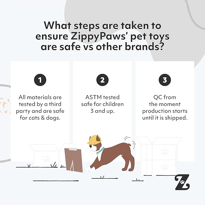 ZippyPaws Burrow Replacement Miniz - Interactive Dog & Puppy Toys for Boredom, Stimulating Pet Products to Keep Them Busy, Plush Refills for Hide & Seek Puzzle, Enrichment Squeaky Toys - Mixed 6 Pack