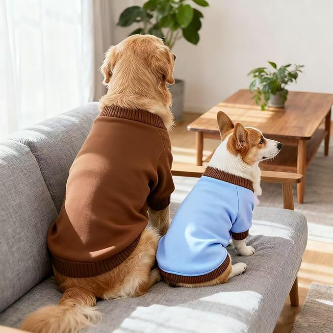 Custom Dog Hoodie, Personalized Sweatshirt with Photo Text Name Logo, Customized Hooded Sweater for Small Medium Large Dogs & Cats (Coffee, Small)