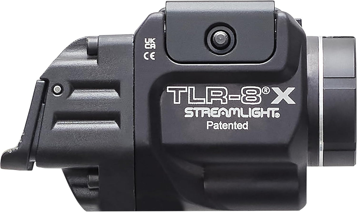 Streamlight TLR-8 X Tactical Weapon Light - 500-Lumen with Integrated Red Laser & Mounting Kit | Black
