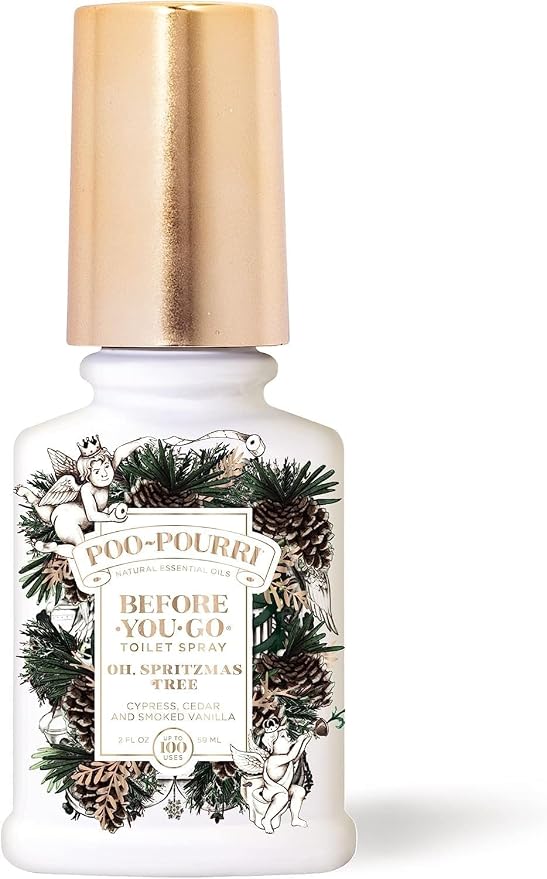 Poo-Pourri, Toilet Spray, Oh Spritzmas Tree, 2 Fl Oz- Vanilla Bourbon