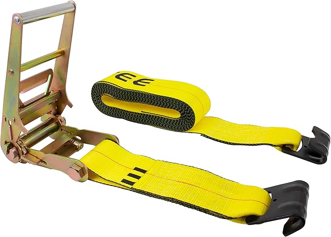 Mytee Products (8 Pack 4" x 30' Ratchet Straps W/Flat Hook Extreme, 6,670 Lbs WLL