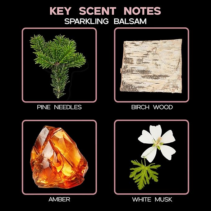 LOVSPA Sparkling Balsam Pine Diffuser Oil - Holiday Essential Oils for Diffuser Refill & Air Freshener Room Spray - Long-Lasting & Natural Home Fragrance, Scented Oil for Diffusers, USA Made, 4oz