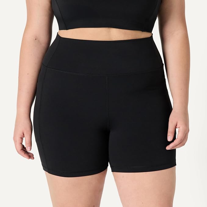Amazon Essentials Women's Active FormFlex Buttery Soft High Waist Biker Shorts