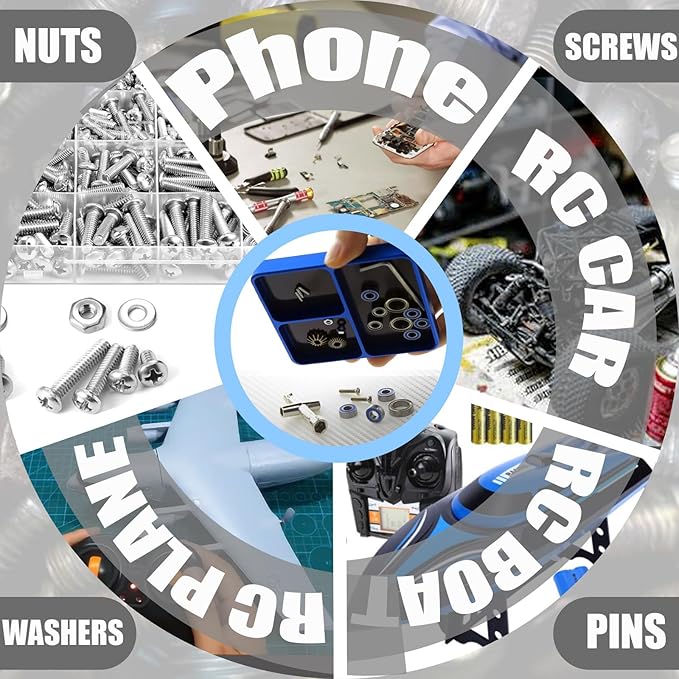 Magnetic Electronic Repair Screws and Parts Organizer Parts Tray Small Parts and Screws Holder for Organization Magnet Tool Tray Parts Holder for Screws, Sockets, Bolts, Pins, RC Car Boat Plane Phones