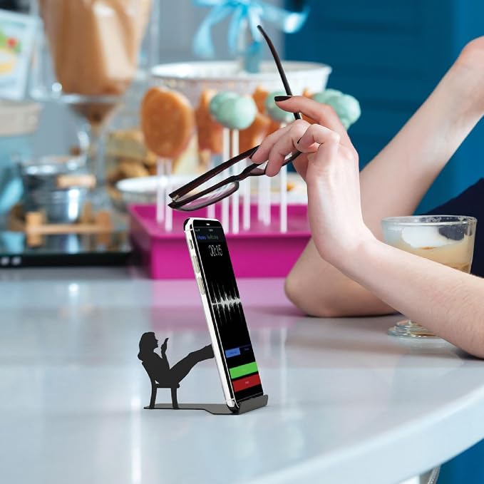 Artori Design Cell Phone Stand for Desk - Smartphone Stand for Office or Home - Cute Phone Stand for Recording Watching Videos Gaming or Video Calls - Unique Phone Holder for Tablets and Cellphones