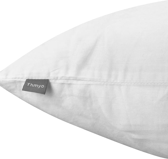 Thmyo 4-Pack 100% Cotton Comfortable Solid Decorative Throw Pillow Case, Square Cushion Cover Pillowcase Sublimation Blank Pillow Covers Valentines Day DIY Throw Pillowcase(20x20inch/50x50cm,White)