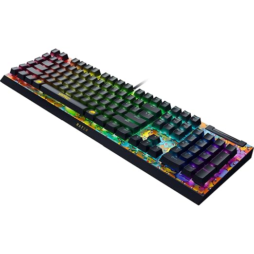 Razer BlackWidow V4 X Mechanical Gaming Keyboard, Pokémon Edition | Green Switches Tactile & Clicky, 6 Macro Keys, Chroma RGB, Doubleshot ABS Keycaps, Sound Dampening & Stabilizers