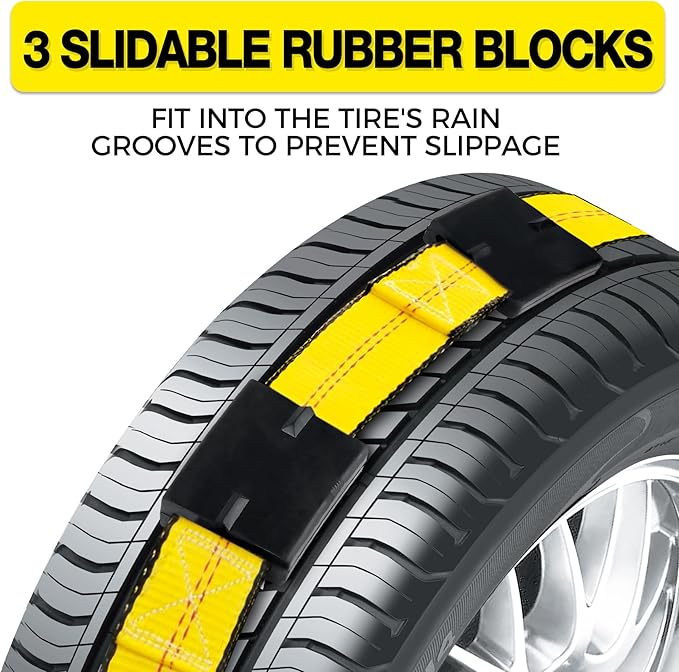 Car Tie Down Straps for Trailers-10,000lbs Break Strength-2inx10ft Heavy Duty E Track Car Hauler Strap with Rolling Idler Three Cleat Over The Wheel Auto Tire Ratchet Straps for Truck, UTV