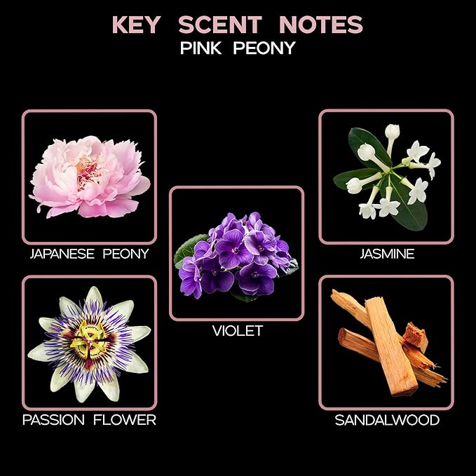LOVSPA Pink Peony Diffuser Oil - Luxury Essential Oils for Diffuser Refill & Air Freshener Room Spray - Long-Lasting & Natural Home Fragrance, Scented Oil for Diffusers, USA Made, 4oz