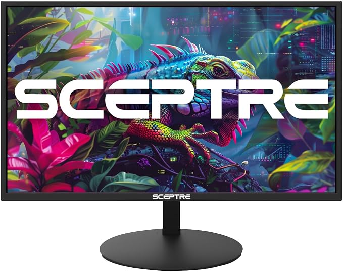 Sceptre E275W-19203R 27 inch1080P LED Monitor 99% sRGB 2X HDMI VGA Build-In Speakers, Machine Black (E275W-19203R series) | 27 FHD Va Panel, 3ms G-to-G, Srgb 94%, 2x3w Speakers, Vesa 100x100