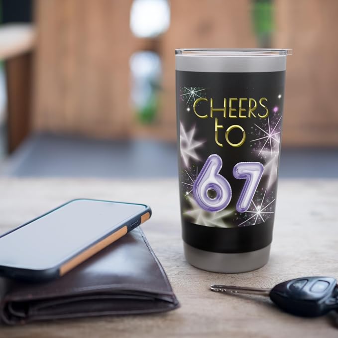 Happy New Year with a 6 7 Zoomer meme vibe. 2026 Countdown Stainless Steel Insulated Tumbler