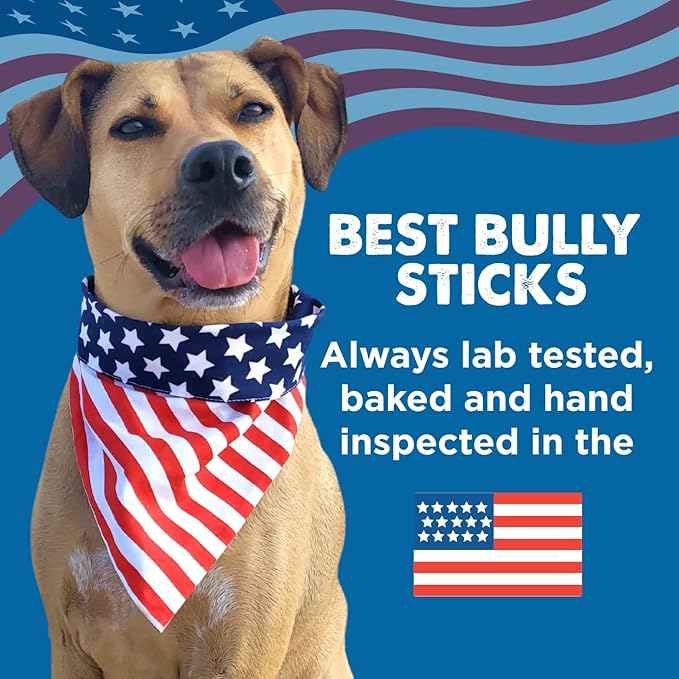 Best Bully Sticks 12 Inch Bully Sticks for Dogs - 3 Count (Pack of 1) - Natural, Easily Digestible, Grass-Fed Beef, Grain and Rawhide Free - Trial Size