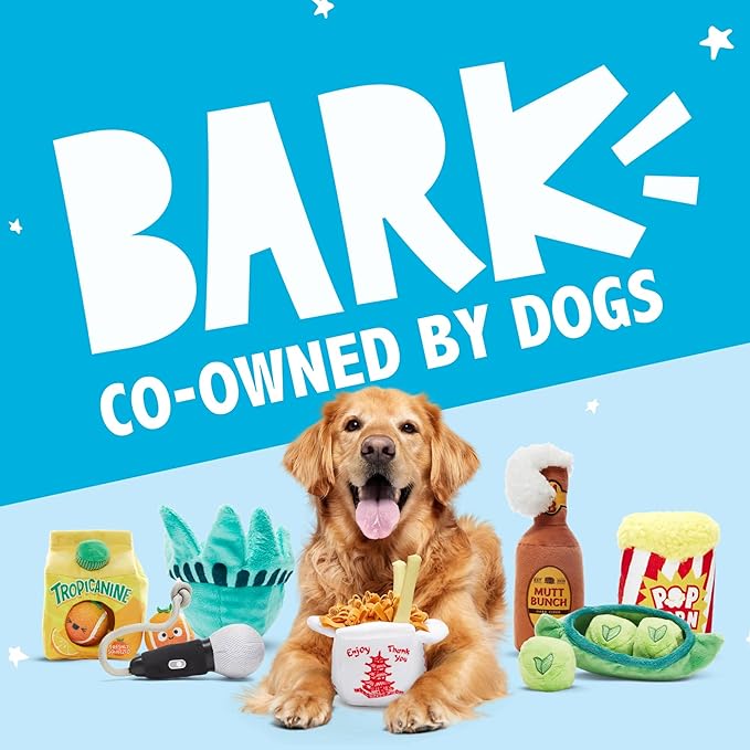 Barkbox Dog Toys – Them Apples 3 in 1 Multi Part Interactive Puzzle Dog Toy with Stimulating Crinkle and Squeakers – Small