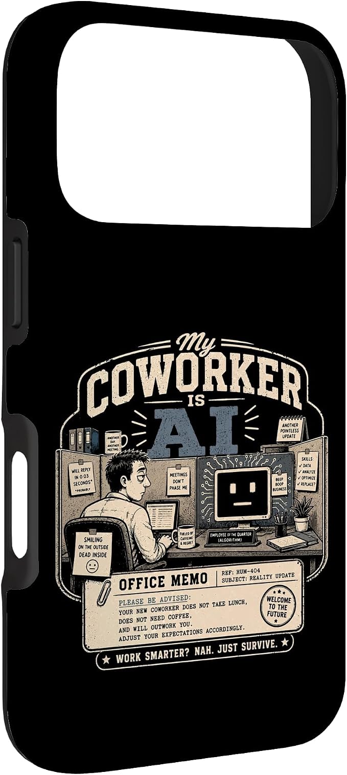 My Coworker is AI Office Humor Funny Workplace Replacement Case for iPhone 17 Pro