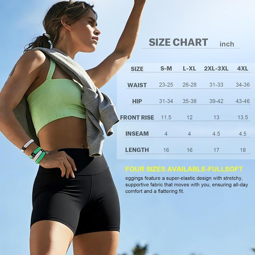 FULLSOFT High Waisted Biker Shorts for Women - Tummy Control Fitness & Workout Shorts | 5" Inseam