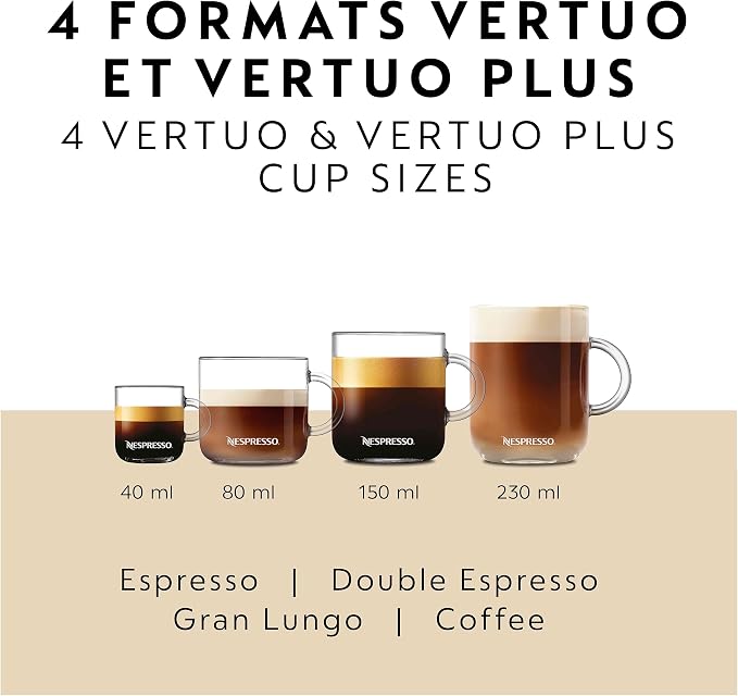 Nespresso Vertuo Coffee and Espresso Maker by Breville, Chrome with Aeroccino Milk Frother