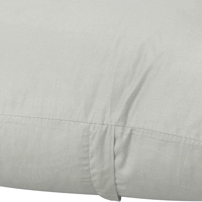 Thmyo 4-Pack 100% Cotton Comfortable Solid Decorative Throw Pillow Case Square Cushion Cover Pillowcase Sublimation Blank Pillow Covers DIY Throw Pillowcase for Sofa Bedroom(22x22 inch/ 55x55cm,Grey)