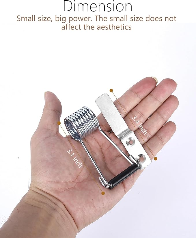 Spring Automatic Door Closer, Door Closer for Home, Screen Door,Household, no Need to Remove Door Hinges