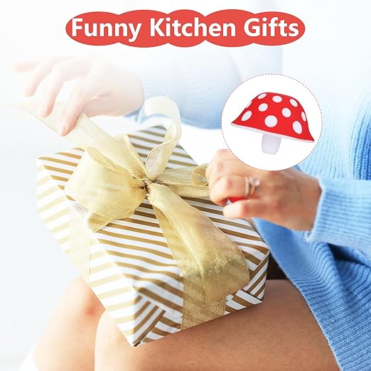Silicone Mushroom Funnel, Small Kitchen Funnels for Filling Small Bottles, Collapsible Kitchen Funnel Set with 2 Cleaning Brushes, Funny Kitchen Gadgets Valentine Gifts for Women Stocking Stuffers