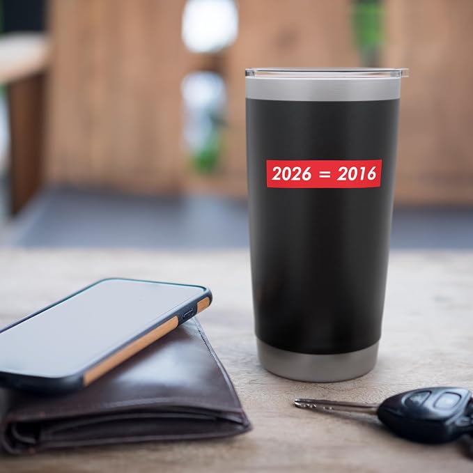 2026 Equals 2016 Funny Gen Z Nostalgia Teen Escapism Tween Stainless Steel Insulated Tumbler