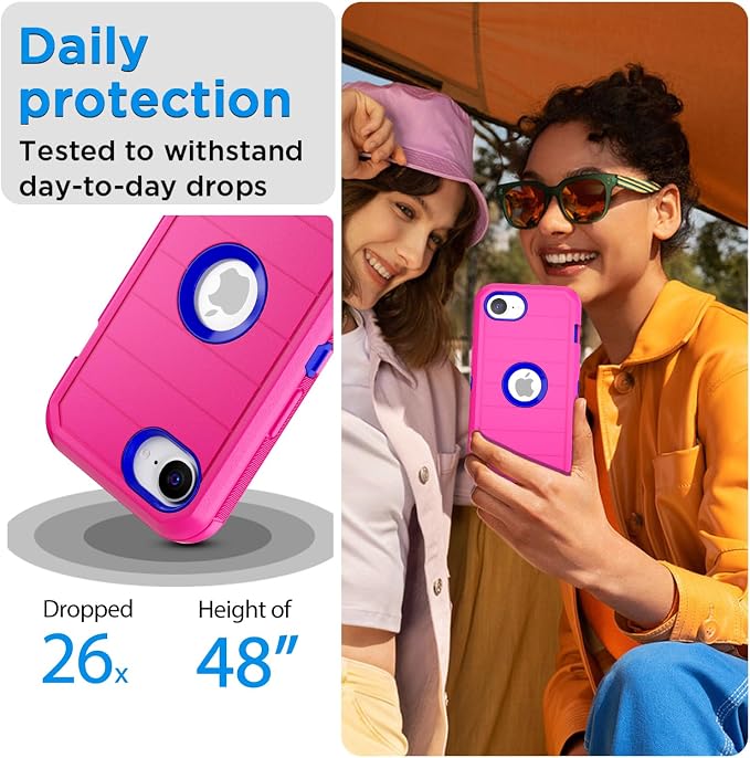 AICase for iPhone 17e/iPhone 16e Case 2026,Heavy Duty Drop Protection Full Body Rugged Shockproof/Drop Proof/Dust Proof Military Protective Tough Durable Cell Phone Cover for iPhone 17e/16e 6.1_6