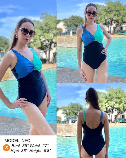Holipick One Piece Swimsuit - Tummy Control & Push Up Design for Full Coverage | Slimming Bathing Suit